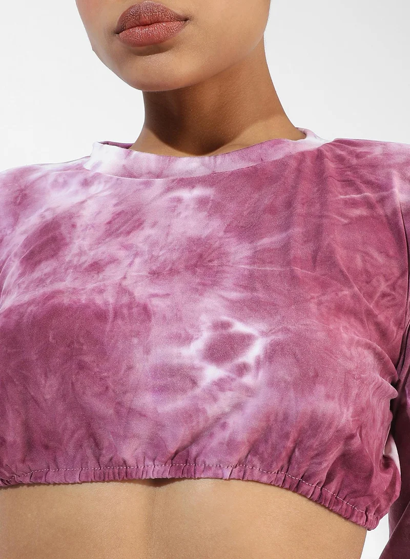 PINACOLADA Women's Garnet Pink Tie-Dye Co-Ord Set