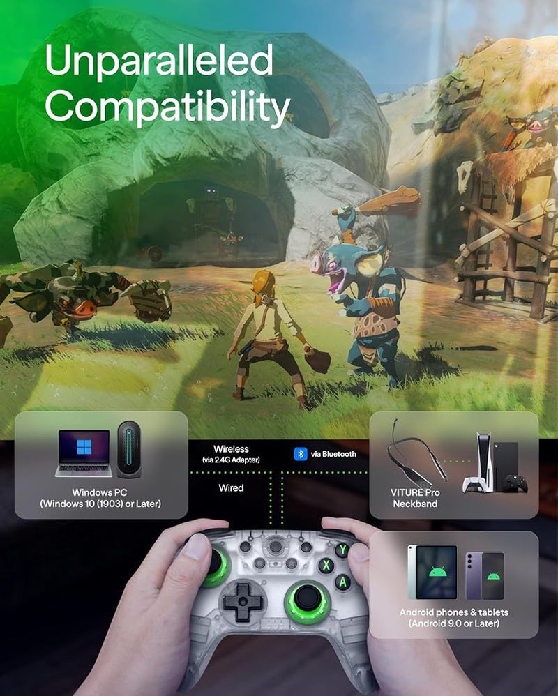 VITURE × 8BitDo Ultimate 2C 3-Mode Wireless Gaming Controller - Image 5