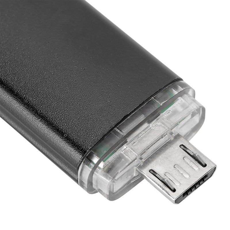 فتحة ذاكرة OTG 2 في 1 من سبائك الألومنيوم - محرك فلاش USB للنقل السريع للبيانات - متوافق مع أنظمة متعددة تخزين هاتف محمول لأجهزة Windows OS X Linux Android - Image 2