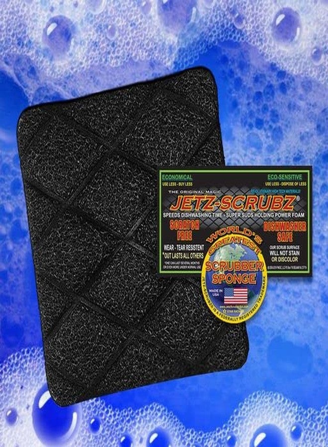 Jetz-Scrubz جيتز-سكرابز إسفنجة سكرابز سحرية أصلية مستطيلة (6 عبوات) - Image 4