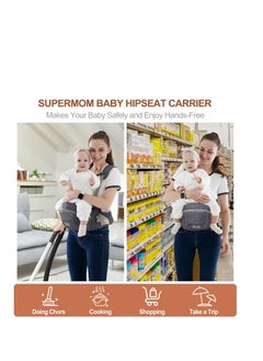 Baby Carrier with Hip Seat, Baby Carrier Newborn to Toddler, Adjustable Baby Holder Carrier, Ergonomic Carrier, Soft Baby Holder Carrier for 8-45lb, 0-36 Months (Gray) - pzsku/ZC7F00FE4BC0511A74E1BZ/45/_/1685695945/ddbffd3e-a94a-450b-9101-4b7e65876a69