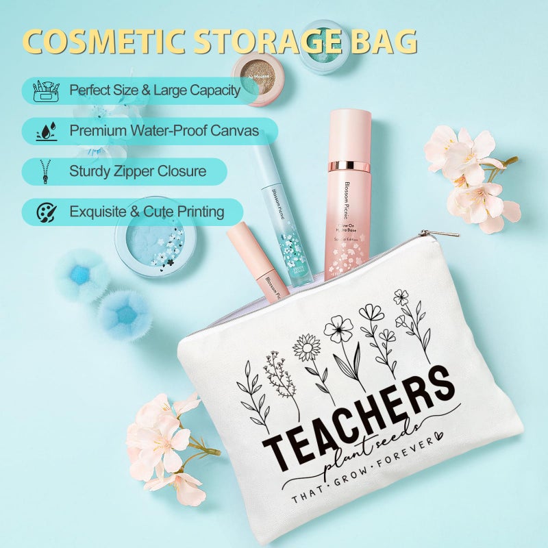 Suhctuptx Teacher Appreciation Gifts, Best Teacher Christmas Gifts Birthday Gift Tote Bags for Women, Unique Retirement Ideas from Students - Funny End of Year Thank You Basket Box Back to School Gift - Image 5