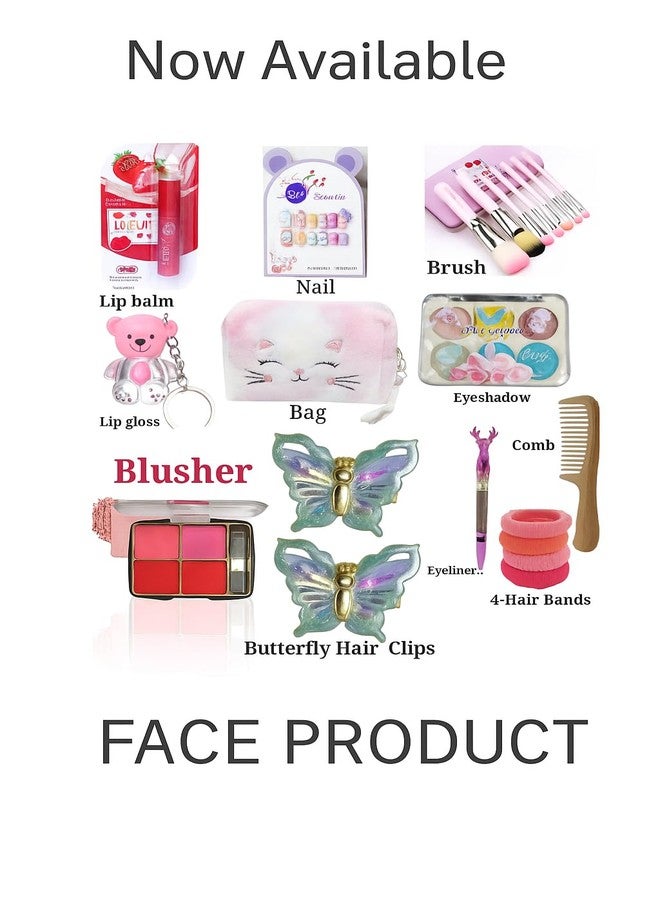 Kids Makeup Kit and Dress-Up Accessories 13-Piece Organic Makeup Kit for Girls, Preteens & Teens Safe & Skin-Friendly Beauty Set | Non-Toxic Real Makeup.Safe for Ages 8-17. - Image 3
