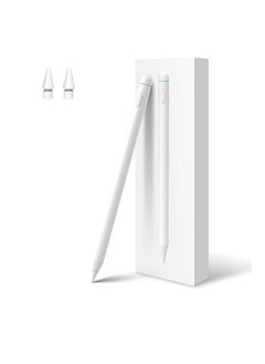 ماركة غير محددة قلم ستايلس لجهاز iPad 2018-2024، قلم iPad مغناطيسي سريع الشحن 2X مع حساسية الإمالة ورفض راحة اليد ودقة عالية، متوافق مع iPad Air 5th-3rd، iPad Pro 11/12.9، iPad Mini 5/6، iPad 10-6th  - Image 1