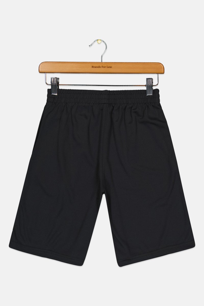 Nike 3Brand by Russell Wilson Kids Boys Embroidered Logo Training Shorts, Anthracite - Image 3