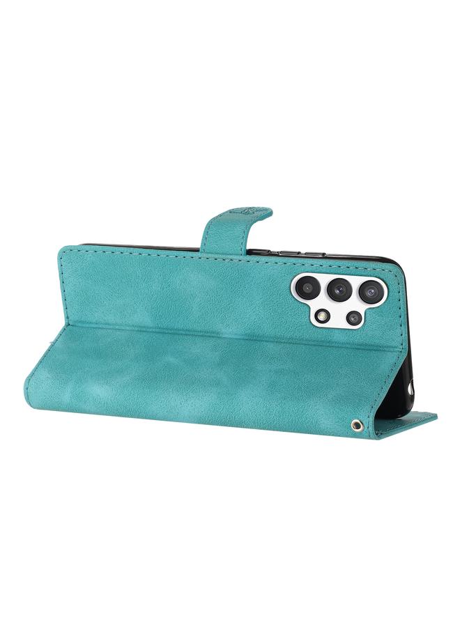 اس-توب جراب لهاتف Samsung Galaxy A13 4G مصنوع من الجلد بنقشة زهور وفراشة - Image 5