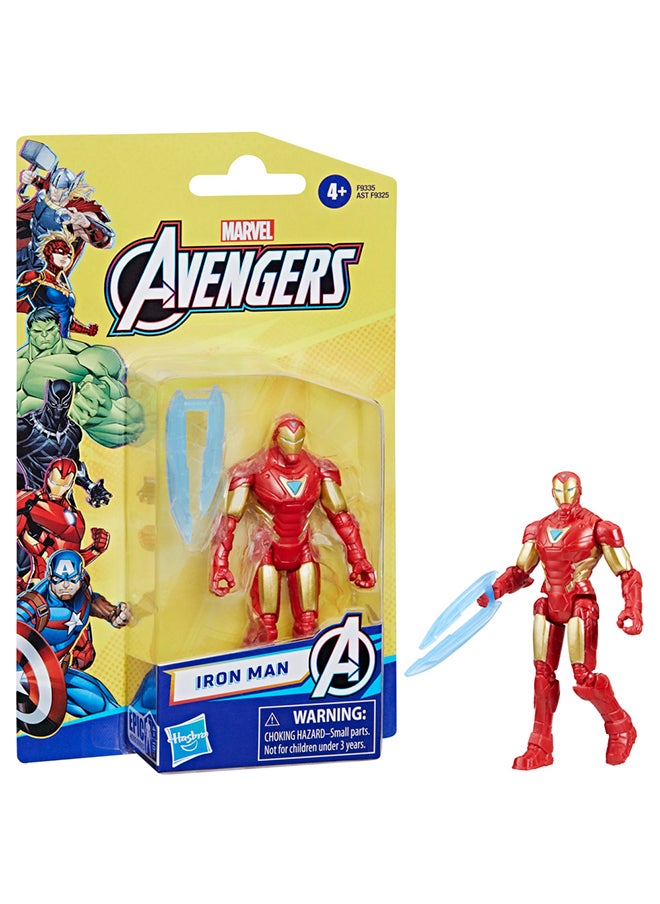 MARVEL - Marvel Avengers Epic Hero Series Iron Man Action Figure, 4-inch, Super Hero Toys For Kids Ages 4 and Up - Image 1