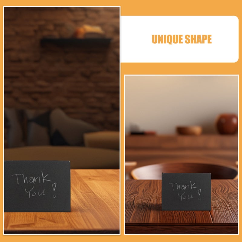 12 pcs Mini Chalkboard Signs for Food Reusable Chalkboard Signs Small Place Cards for Buffet Table Parties and Weddings - Image 4