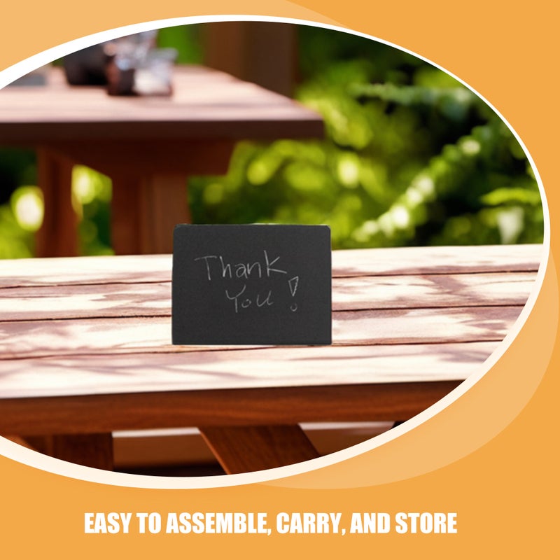 12 pcs Mini Chalkboard Signs for Food Reusable Chalkboard Signs Small Place Cards for Buffet Table Parties and Weddings - Image 3