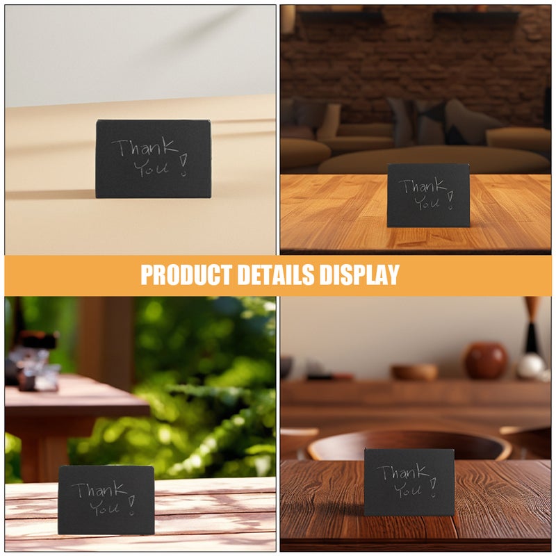 12 pcs Mini Chalkboard Signs for Food Reusable Chalkboard Signs Small Place Cards for Buffet Table Parties and Weddings - Image 5