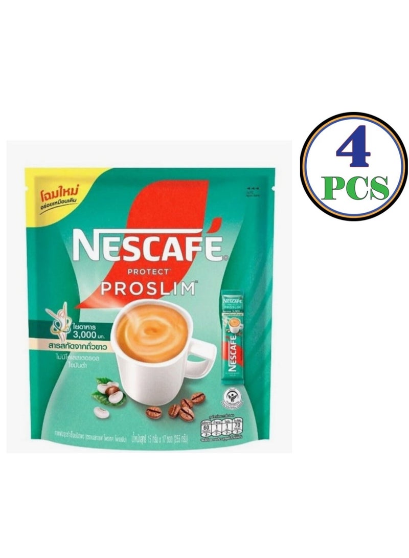 Nestle Nescafe Protect Proslim Instant Coffee 4 Packs x17Sachets - Image 1