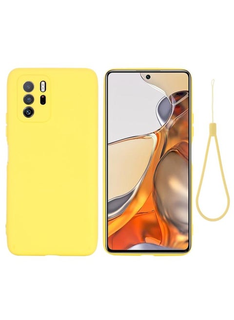Case Cover For Xiaomi Redmi Note 10 Pro 5G CN Version / Poco X3 GT 5G Solid Color Liquid Silicone Dropproof Full Coverage Protective Case Yellow