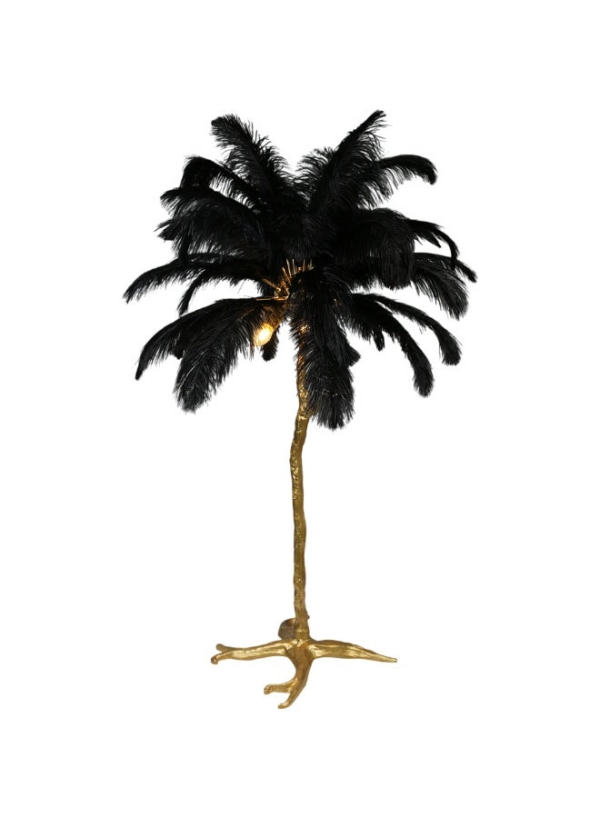 هامر أباجورة موردن أرضية ريش اسود  قطر 120سم - Image 2