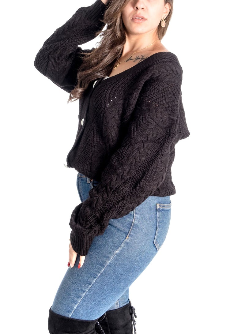 JOY Mid long hand made cardigan - Image 4