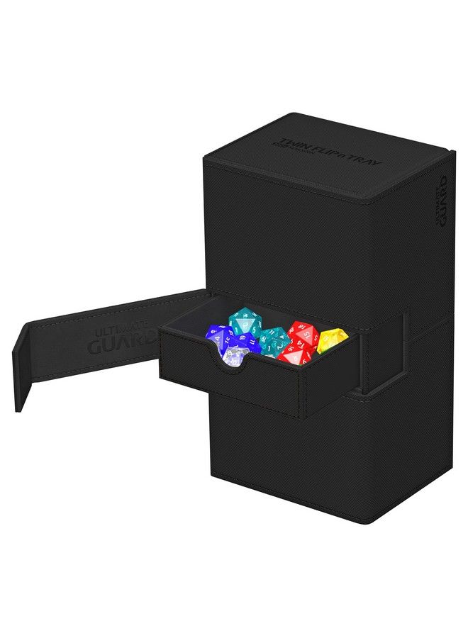 Ultimate Guard صينية توين فليب`ن`تراي 200+ لون موحد أسود - Image 4