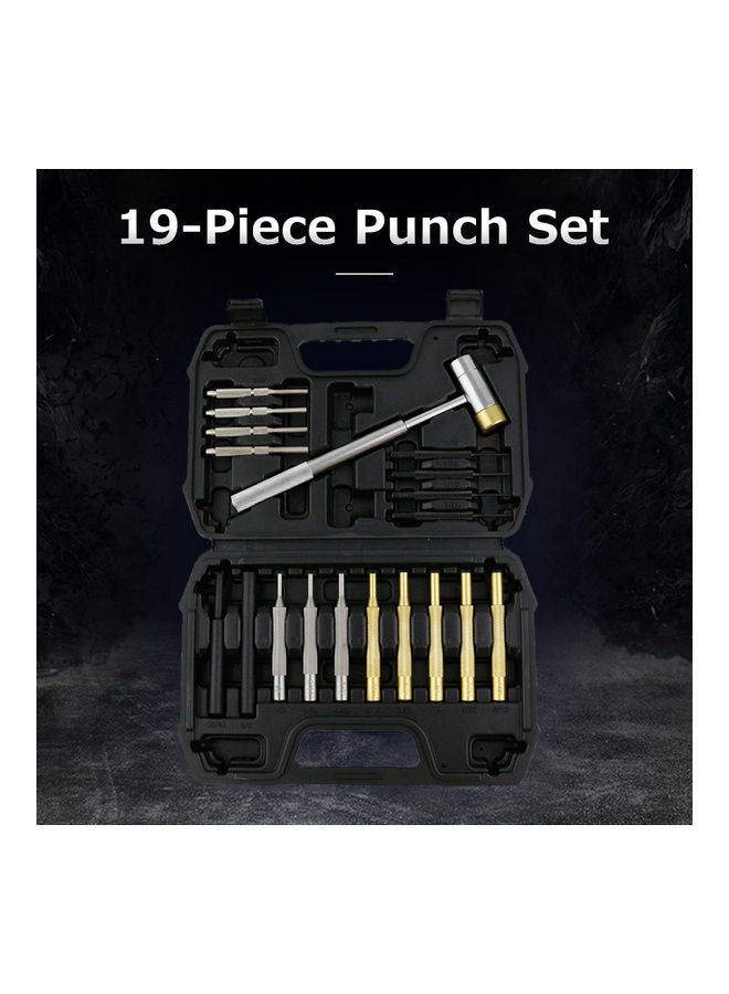 NIBEMINENT 19 Pieces Punch Set For Watch Jewelry And Craft Multicolour 23.00X4.60X15.50cm - Image 4