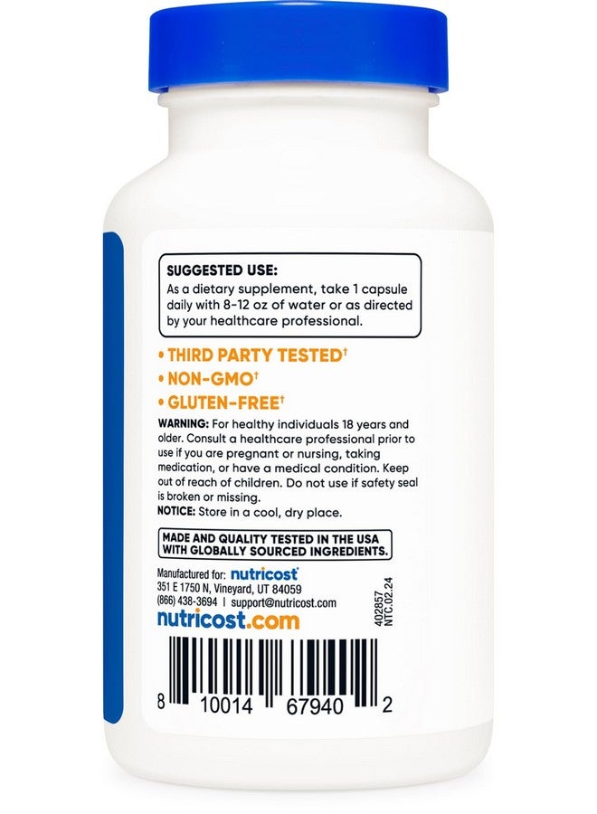 Nutricost Lactobacillus Acidophilus 10 Billion CFU, 120 Vegetarian Capsules - Image 5