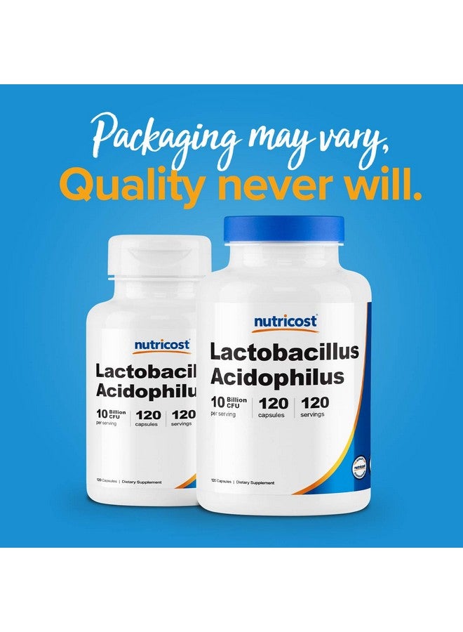 Nutricost Lactobacillus Acidophilus 10 Billion CFU, 120 Vegetarian Capsules - Image 4