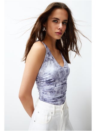 Blue Printed V Neck Flexible Snaps Knitted Bodysuit TWOSS24BD00037 - pzsku/ZC7F0D283EFFFBFAFACFCZ/45/_/1730940024/90806ca3-5309-4a1b-bb2f-193a786d6a12