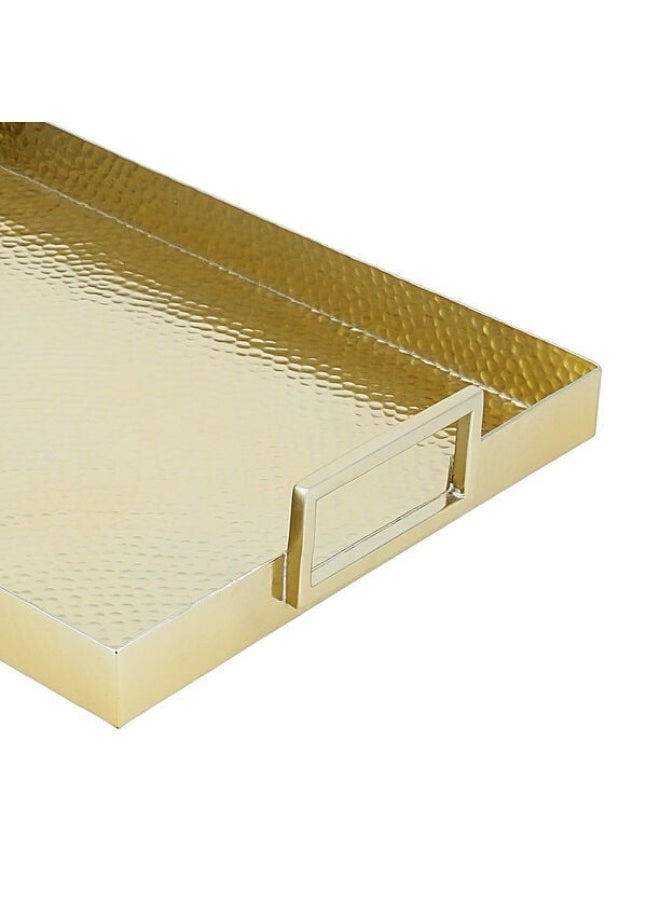 Dallaty Rectangular Serving Tray Gold Plated 48x31x6.5 Cm  - Image 5