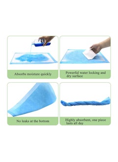 عربست 100 حزمة منصات تغيير يمكن التخلص منها الطفل المتاح Underpads حفاضات للماء تغيير الوسادة تنفسي Underpads السرير حامي الجدول حصيرة ، 17.8 بوصة × 13 بوصة  - Image 5