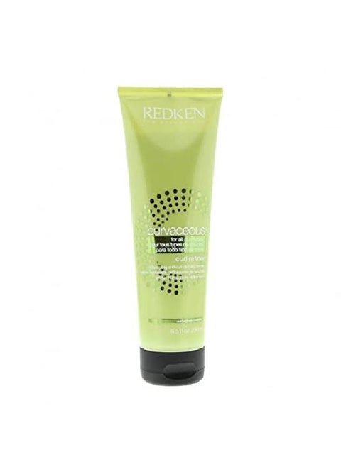 Curvaceous Curl Refiner Cream ; For Curly Hair ; Curl Defining Primer That Helps Control Frizz ; With Moringa Oil ; 85 Fl Oz
