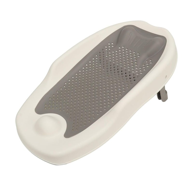 Keenso Foldable Baby Bath Support, Ergonomic Design, Quick Drainage, Non-Slip, Universal Fit Bathtub Holder, Hollow Pattern, for Newborns, Infants, and Travel - Image 5