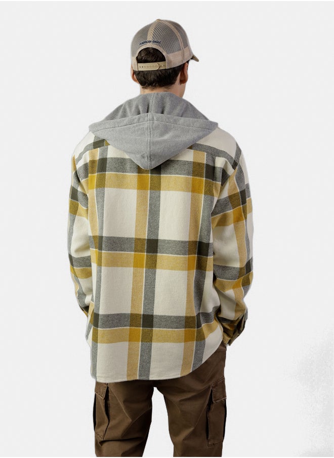 American Eagle - AE Super Soft Hooded Flannel - Image 1