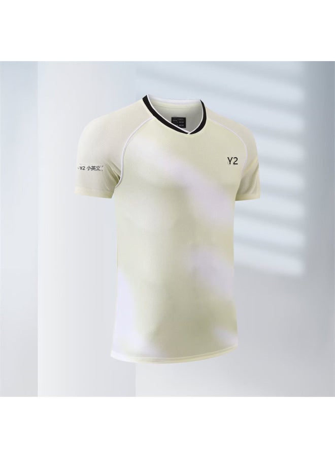 New Badminton Suit Men's And Women's Quick-drying Breathable Sports Short-sleeved Boys And Girls Students Group-buying Training Suit Summer 3172