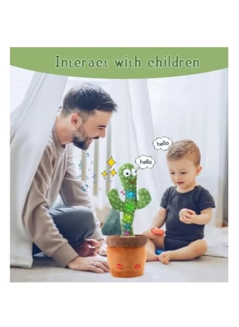 JAJEEK Electronic Dancing Cactus Toys, Talking, Wriggle & Singing, Recording & Repeat What You Say & Interactive Toys, Best Gift for Your Baby or Kids - Image 2