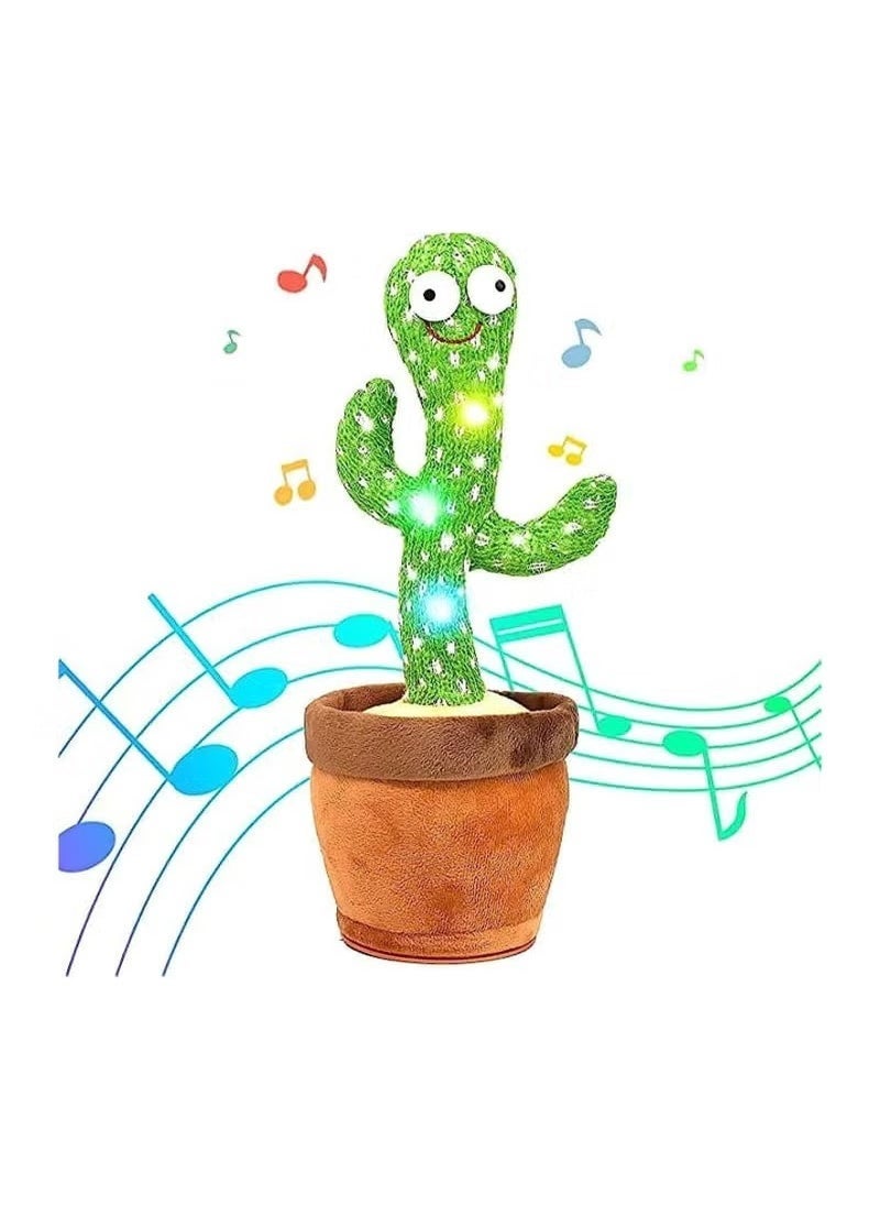 JAJEEK Electronic Dancing Cactus Toys, Talking, Wriggle & Singing, Recording & Repeat What You Say & Interactive Toys, Best Gift for Your Baby or Kids - Image 1