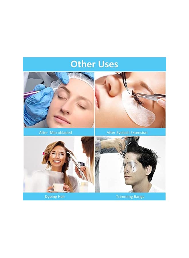 Zaboon Sheets Disposable Face Sheilds Clear Shower Eye Shield Plastic Face Visors Hairdresser Transparent Hairspray Shield Makeup Protector For Eyelash Extensions Hair Cutting For Hair Salon Clear - Image 3