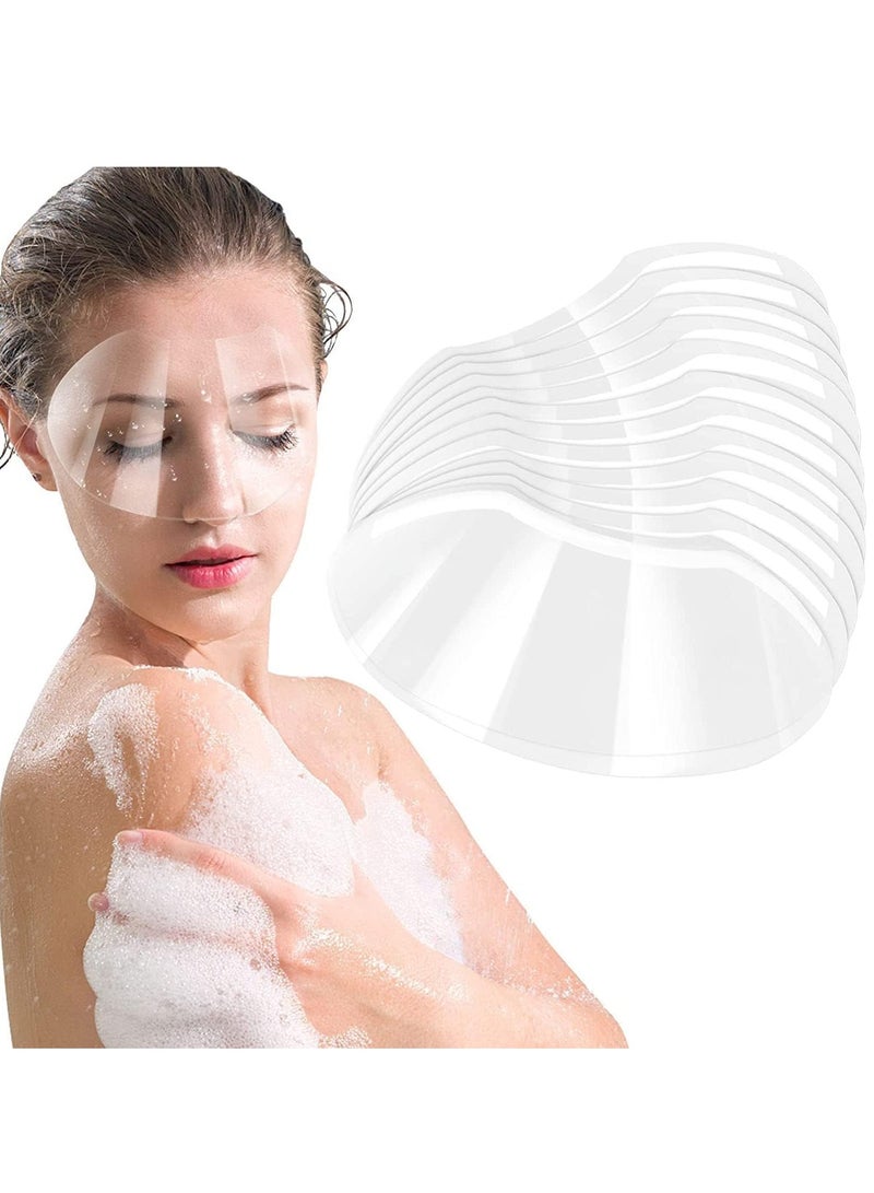 Zaboon Sheets Disposable Face Sheilds Clear Shower Eye Shield Plastic Face Visors Hairdresser Transparent Hairspray Shield Makeup Protector For Eyelash Extensions Hair Cutting For Hair Salon Clear - Image 1