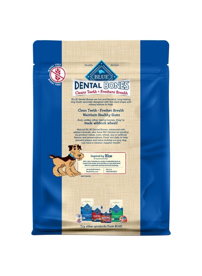 Blue Buffalo Dental Bones Regular Natural Dental Chew Dog Treats Bag Value Pack - Image 2