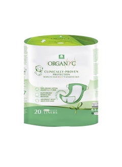 ORGANYC 100% Certified Organic Cotton Baby Diaper Liner For Sensitive Skin, Absorbency Booster Pad, Fits All Brands Diapers, 20 Count  - Image 1