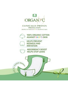 ORGANYC 100% Certified Organic Cotton Baby Diaper Liner For Sensitive Skin, Absorbency Booster Pad, Fits All Brands Diapers, 20 Count  - Image 2