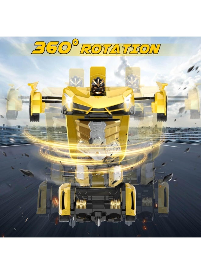 TIGER Remote Control Transforming Robot Car Toy for Kids – 2.4GHz RC Car That Transforms into Robot, Rechargeable Remote Control Toy Gift for Boys Ages 3–12 - Image 2