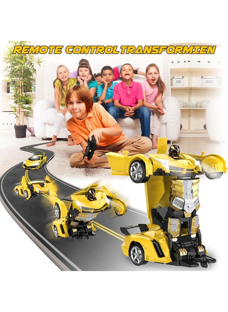 TIGER Remote Control Transforming Robot Car Toy for Kids – 2.4GHz RC Car That Transforms into Robot, Rechargeable Remote Control Toy Gift for Boys Ages 3–12 - Image 3