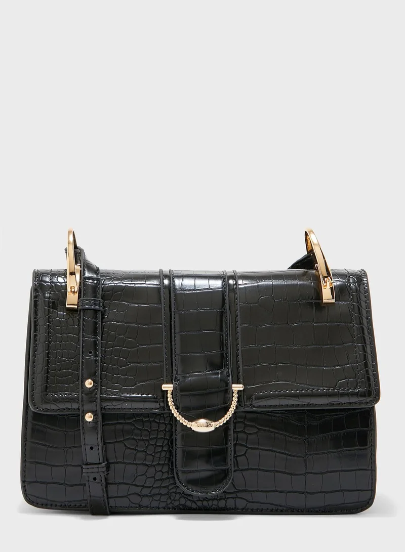 CARPISA Flap Over Belted Crossbody