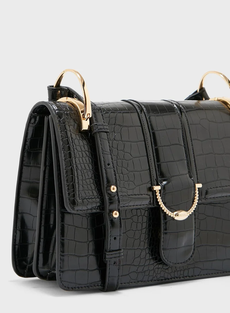 CARPISA Flap Over Belted Crossbody