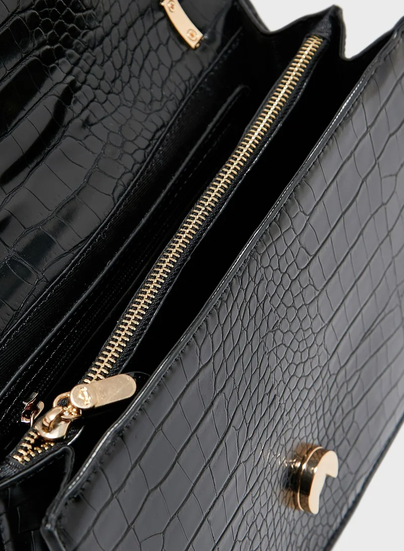 CARPISA Flap Over Belted Crossbody