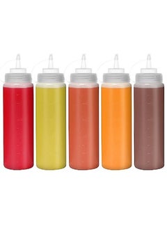 Generic Squeeze Bottles with Caps 5 Pack  - Image 2