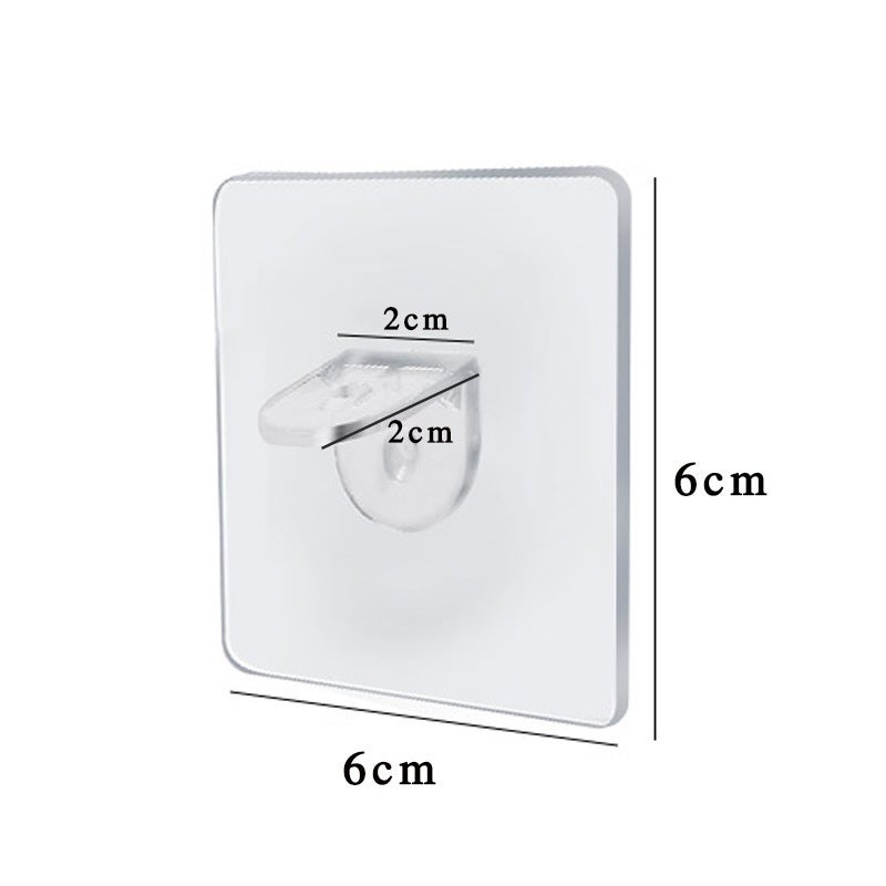 Seamless Adhesive Wall Hooks No-Drill Frame Hangers 6*6 shelf support 