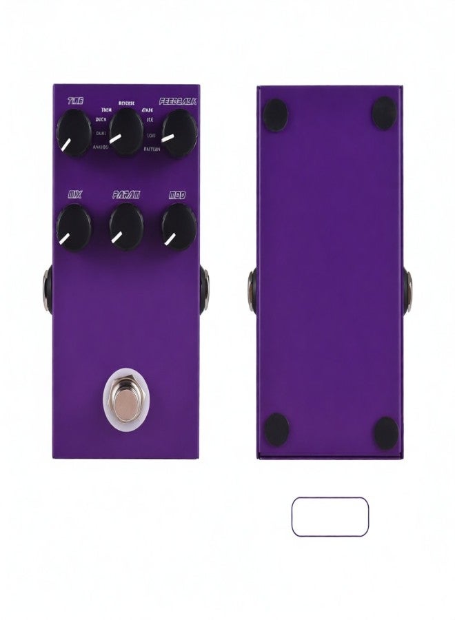 M-VAVE Guitar ELEMENTAL Delay Effects Pedal TIME/9 Delay Effects Type//MIX/PARAM/MOD Knob DC 9V 6.35mm Input/Output Interface Electric Guitar ELEMENTAL Delay Effector with TAP and HOLD Modes - Image 4