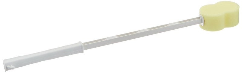 Sammons Preston Bath Sponge Lightweight Long Handled Washer and Scrubber for Bath and Shower Extended Reacher Cleaning Aid for Limited Range of Motion Contour