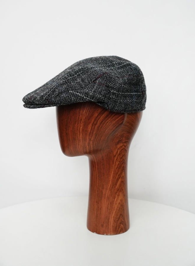 TAILORMAP Harris Tweed Newsboy Cap 100% Wool Flat Cap for Men, No.167, 7 3/8 - Image 3
