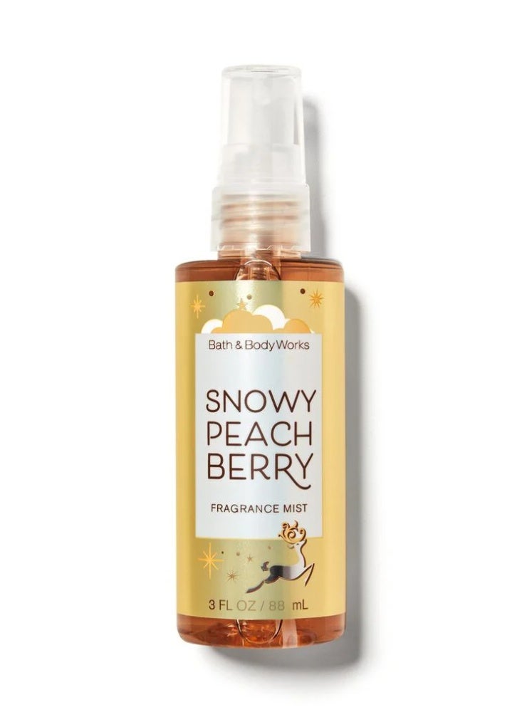 Bath & Body Works Snowy Peach Berry Travel Size Fine Fragrance Mist 88ml