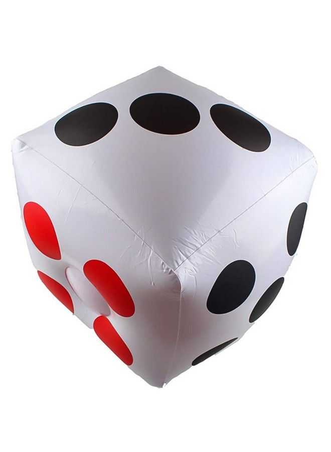 Delphinus لعبة نرد قابلة للنفخ عملاقة 13 بوصة، عبوة 2، مجموعة نرد كبيرة قابلة للنفخ و 10 قطع نرد 12 مم للعب الداخل والخارج، لعبة لوحية لودو وحفلة مسبح - Image 3