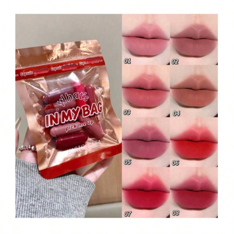8Pcs Lip Balm and Butter, Multicolor - Image 3