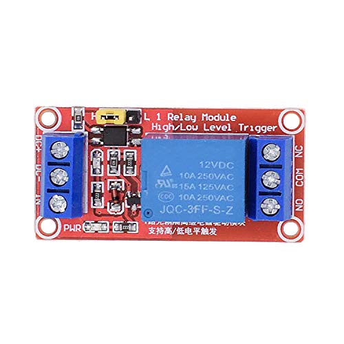 Valefod DC 12V Relay Module 1-Channel Relay Switch with Optocoupler Isolation High/Low Level Trigger, Pack of 10 - Image 3